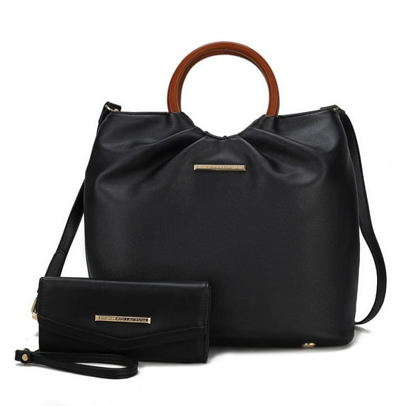 Leilani Vegan Leather Tote Bag with Wallet - 2 pieces by Mia K