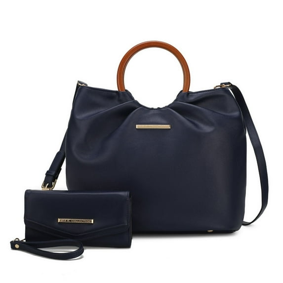 Leilani Vegan Leather Tote Bag with Wallet - 2 pieces by Mia K