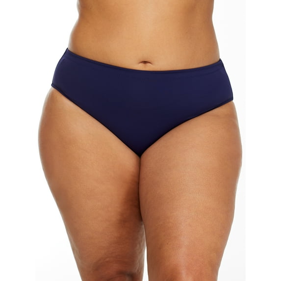 Leilani Womens Plus Size Solids Smoothing Bikini Bottom Style-E850040 Swimsuit