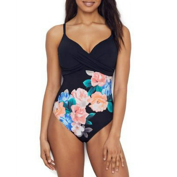 Leilani Womens St. Tropez Gemini Push-Up Underwire One-Piece Style-C720637