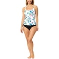 thumbnail image 1 of Leilani womens  Beach Tankini W Rings, 14, White, 1 of 3