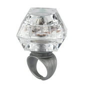 Leileiiiii LED Light Flashing Finger Imitation Diamond Ring Kids Children Party Favors Toys Male Plug End Christmas Lights