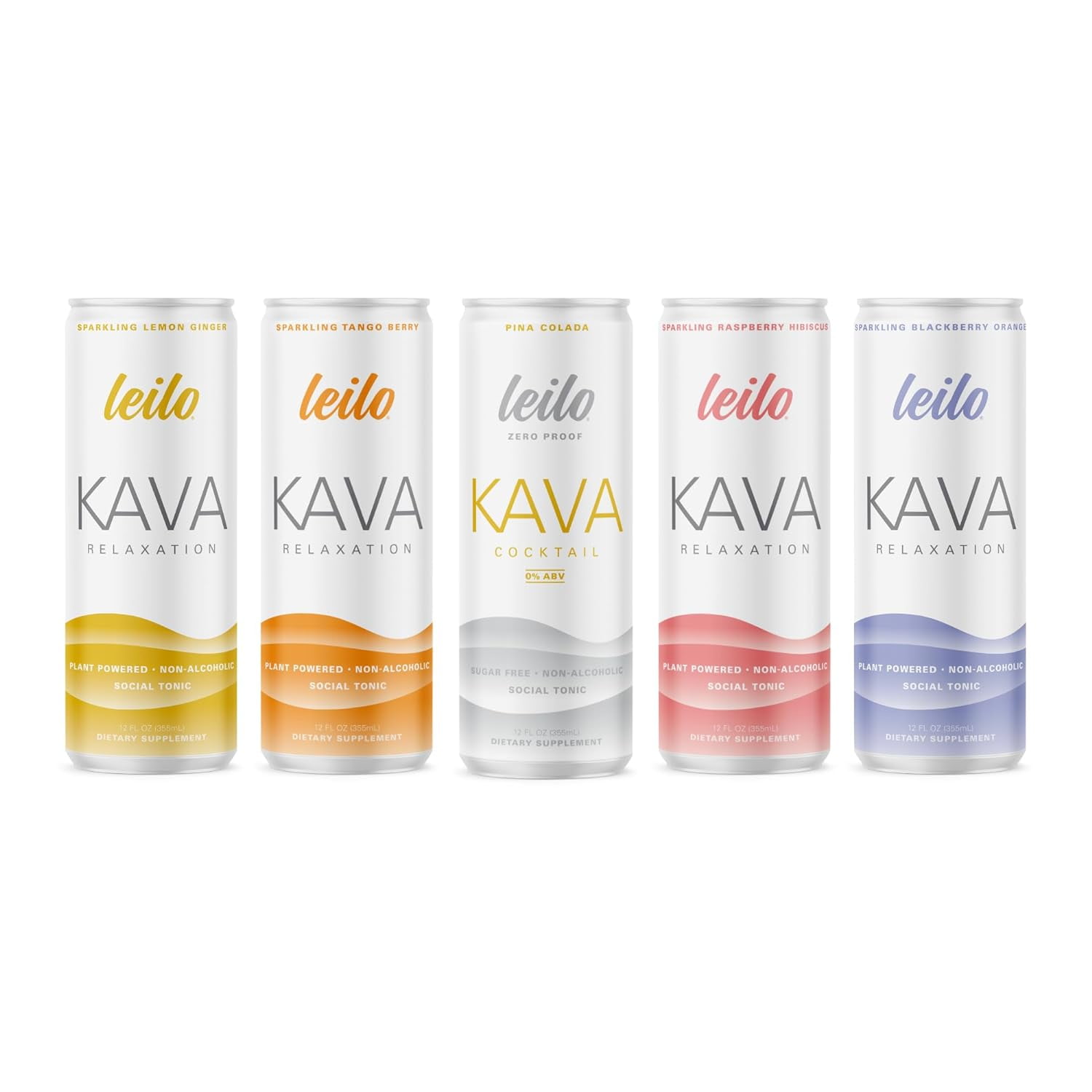 Leilo Calm in a Can | Sparkling Relaxation Drink with Kava | All ...