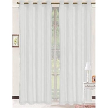 BH Studio Sheer Voile Grommet Panel | Plus Size Sheer Curtains