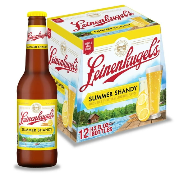 Leinenkugel's Summer Shandy Craft Beer, 12 Pack, 12 fl oz Glass Bottles, 4.2% ABV