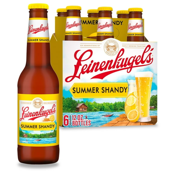 Leinenkugel's Summer Shandy Craft Beer, 6 Pack, 12 fl oz Glass Bottles, 4.2% ABV