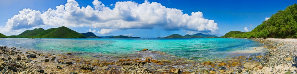 Leinster Bay St John US Virgin Islands Canvas Art - Panoramic Images (48 x 12)