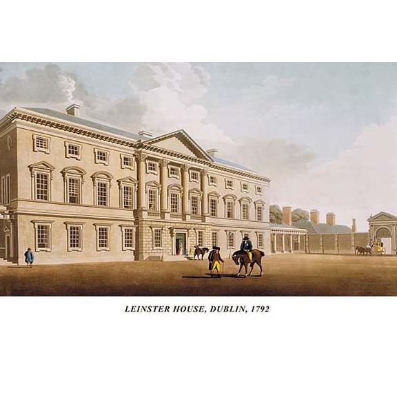 Leinster House, Dublin, 1792 Fine art canvas print (20" x 30")