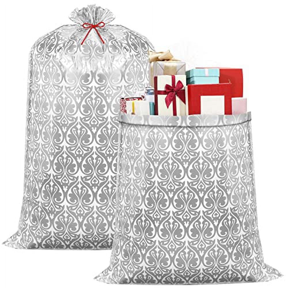 Leinuosen 2 Pcs 70 Inches Extra Large Wedding Gift Bags Jumbo Bridal
