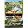 thumbnail image 1 of Leiper's Fork, Tennessee, Montage Scenes (24x36 Giclee Gallery Art Print, Vivid Textured Wall Decor), 1 of 3