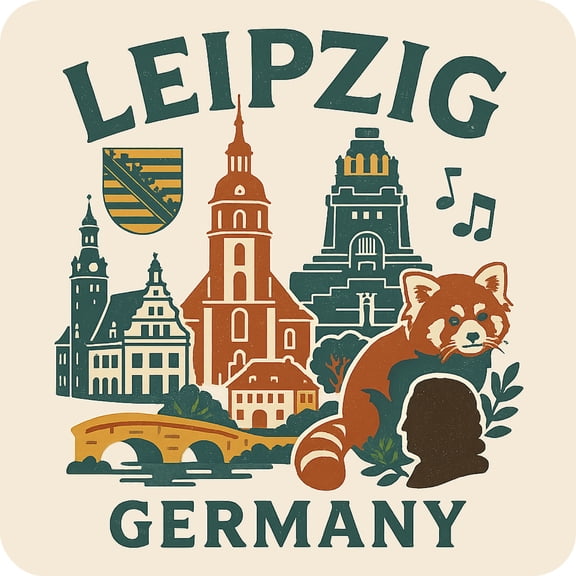 Leipzig Germany Keepsakes Souvenir Vinyl Sticker – Destination Travel Keepsake Collectible (3-Inches Wide)