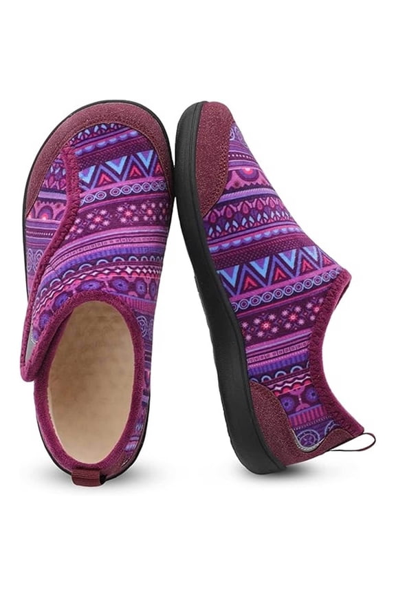 Womens Men Slippers Wide Width Diabetic Shoes Adjustable Barefoot Walking Shoes for Arthritis Edema Feet