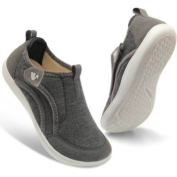 Leisfit Women Wide Toe Velcro Diabetic Shoes