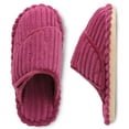 thumbnail image 1 of Leisfit Women's Corduroy Adjustable Memory Foam Slippers Slides, 1 of 8