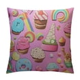 thumbnail image 1 of Leisuo Cute Dessert Throw Pillow Case Cushion Covers Pattern white, 1 of 5