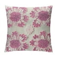 thumbnail image 1 of Leisuo Decorative Throw Pillow Covers Flower Jacquard Pillowcase Cushion Case Square for Couch Sofa Bed Living Room Bedroom Pink and White, 1 of 5