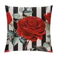 thumbnail image 1 of Leisuo Throw Pillow Covers Rose, Bloom Rose Flowers Boho Pillowcase Cushion Covers for Couch Bed, Square Decorative Pillow Cover Home Sofa Bedroom Car, 1 of 5