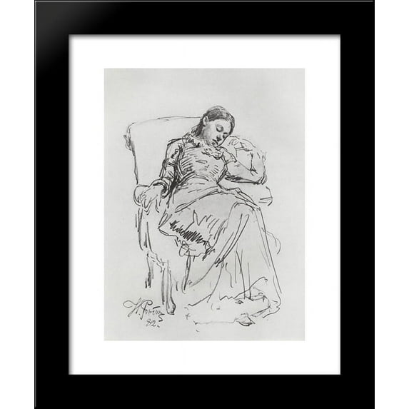 Leisure 20x24 Framed Art Print by Repin, Ilya