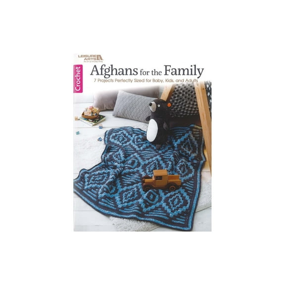 Leisure Arts Afghans For The Family Crochet Book