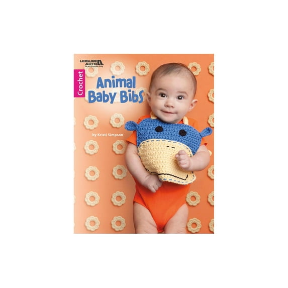 Leisure Arts Animal Baby Bibs Crochet Book