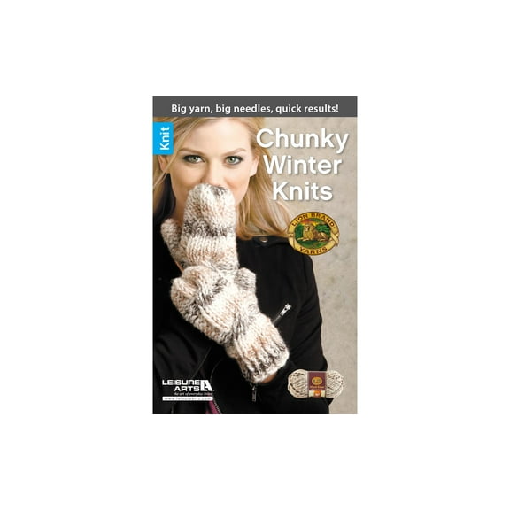 Leisure Arts Chunky Winter Knits Knitting Book