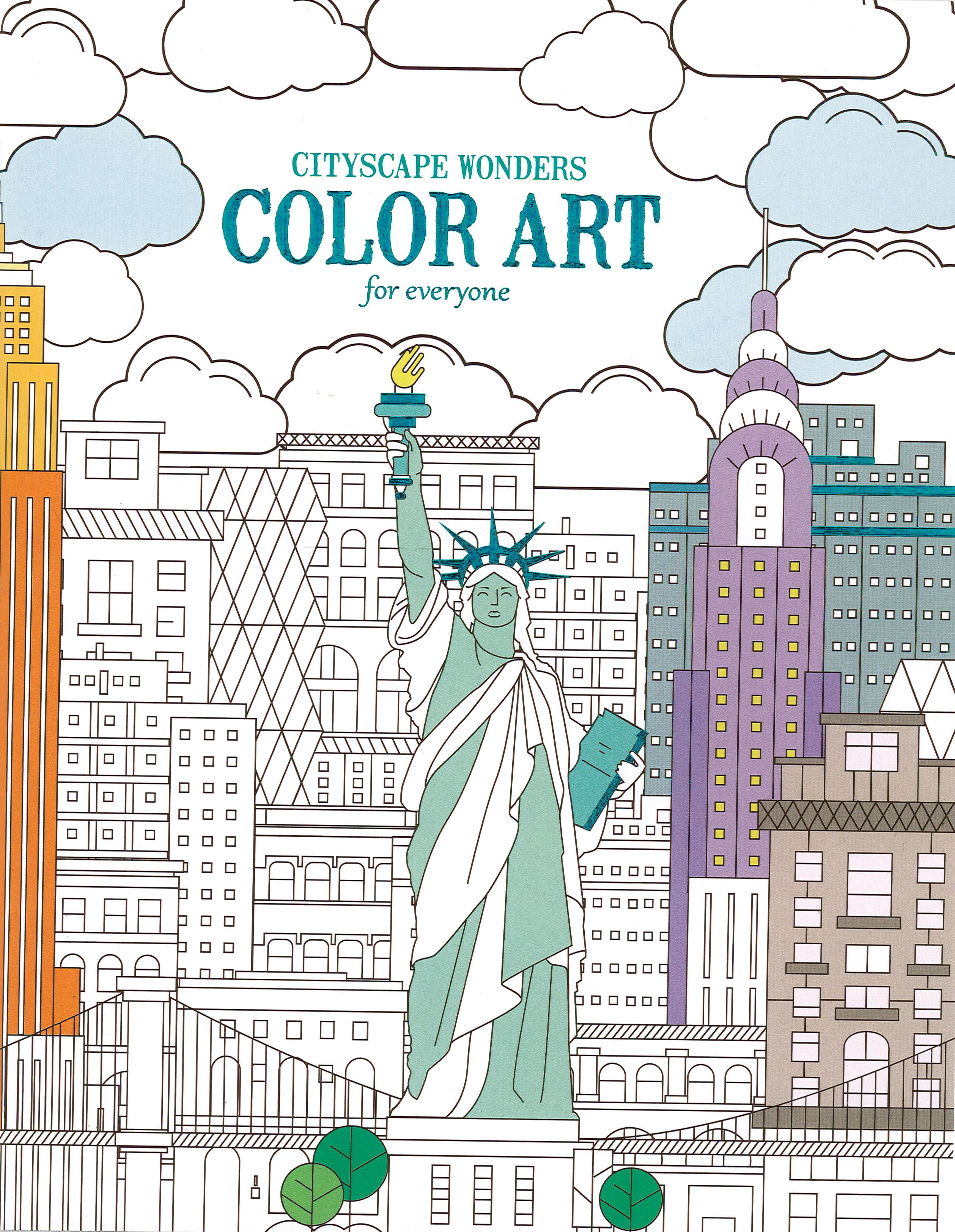 Leisure Arts Cityscape Wonders Color Art Color Coloring Book