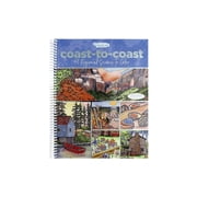 Leisure Arts Coast to Coast Adult Coloring Book 80 Pages 8x10.88 Inch