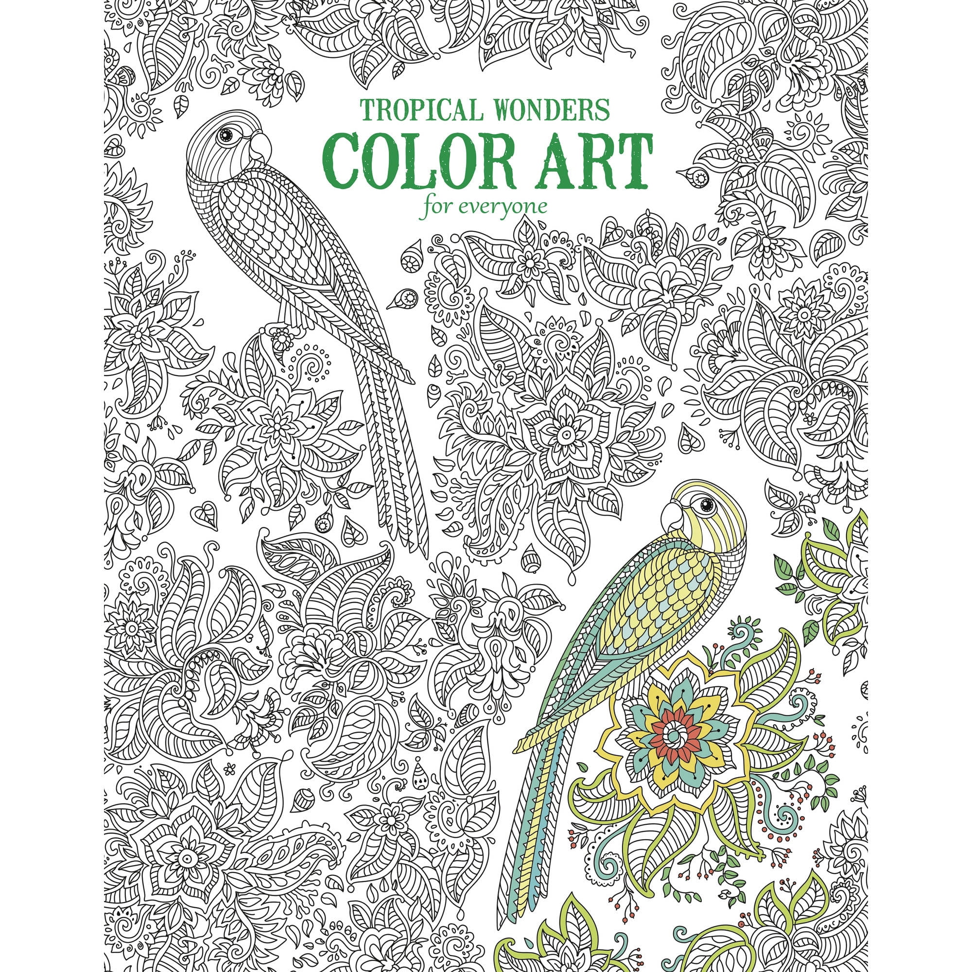 Leisure Arts Color Art for Everyone Tropical Wonders Adult Coloring ...