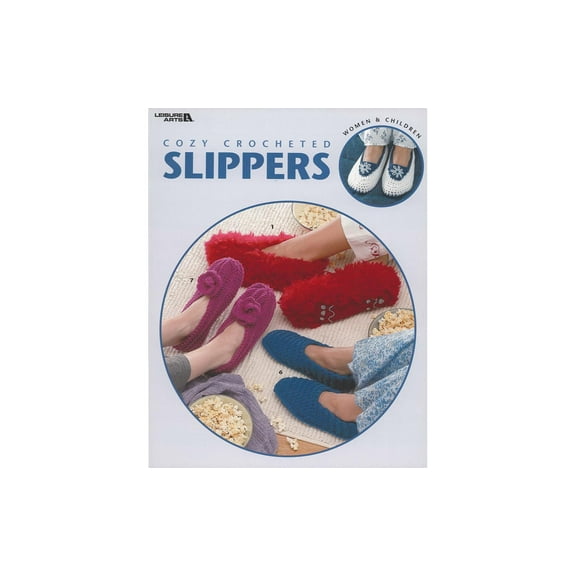 Leisure Arts Cozy Crocheted Slippers Crochet Book