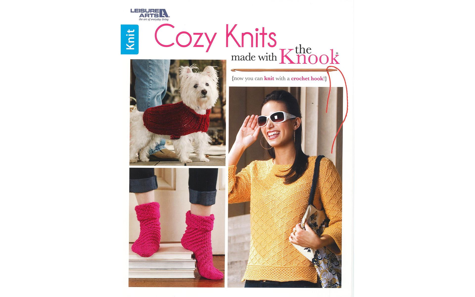 Leisure Arts Cozy Knits Made With The Knook Knitting Book