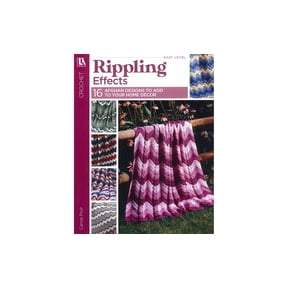 Leisure Arts Rippling Effects Crochet Afghan Book 16 Ripple Patterns