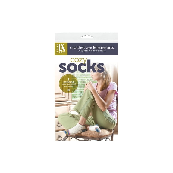Leisure Arts Crochet Cozy Socks Crochet Pattern
