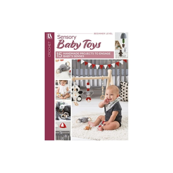 Leisure Arts Crochet Sensory Baby Toys Crochet Book
