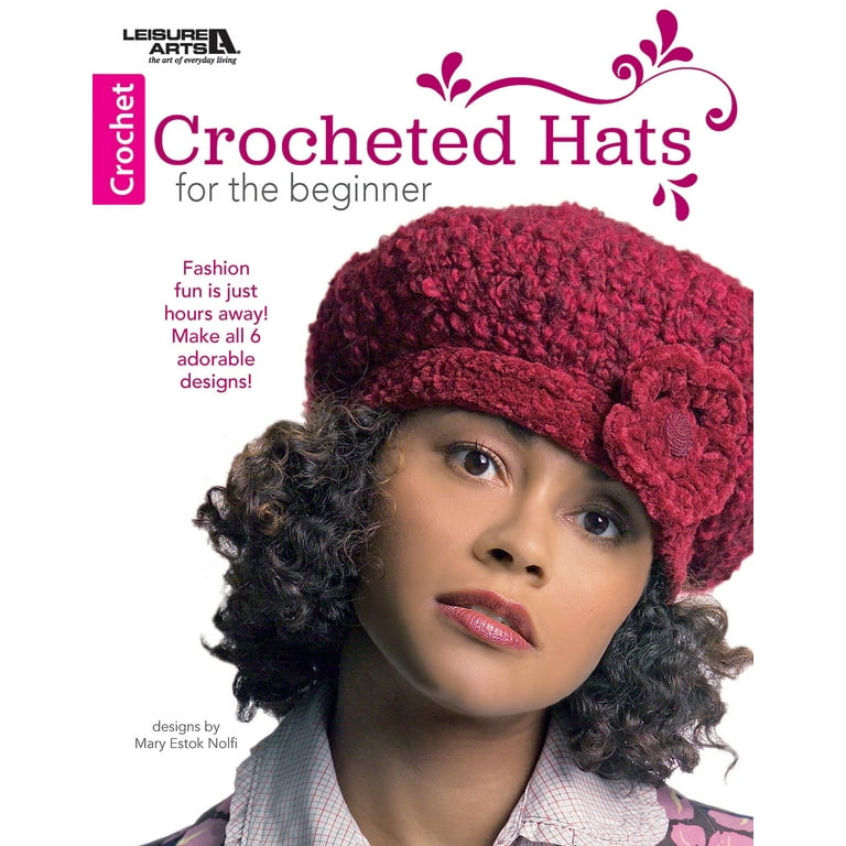 Leisure Arts Crochet Contemporary Hats Patterns for sale