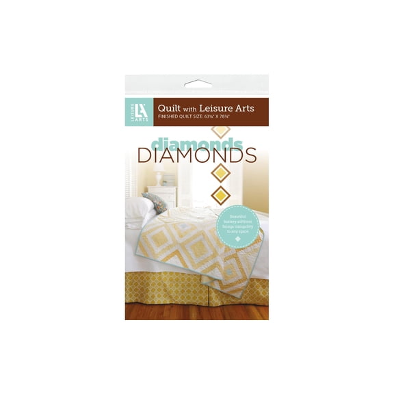Leisure Arts Diamonds Quilting Pattern