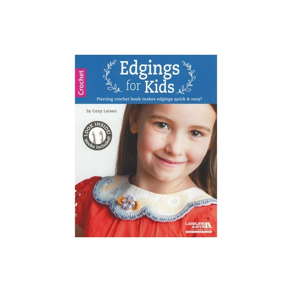 Leisure Arts Edgings For Kids With Crochet Hook Crochet Book, Book, Pattern Books, Books Patterns, Patterns, Stitch Patterns For Beginners