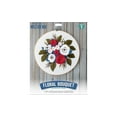 thumbnail image 1 of Leisure Arts Embroidery Kit 6" Floral Bouquet- Embroidery Kit For Beginners - For Adults - Cross Stitch Kits Cross Stitch Kits Beginners Patterns, 1 of 3
