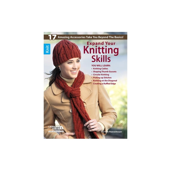 Knit Books Leisure Arts Expand Your Knitting Skills Knitting Book - Walmart.com