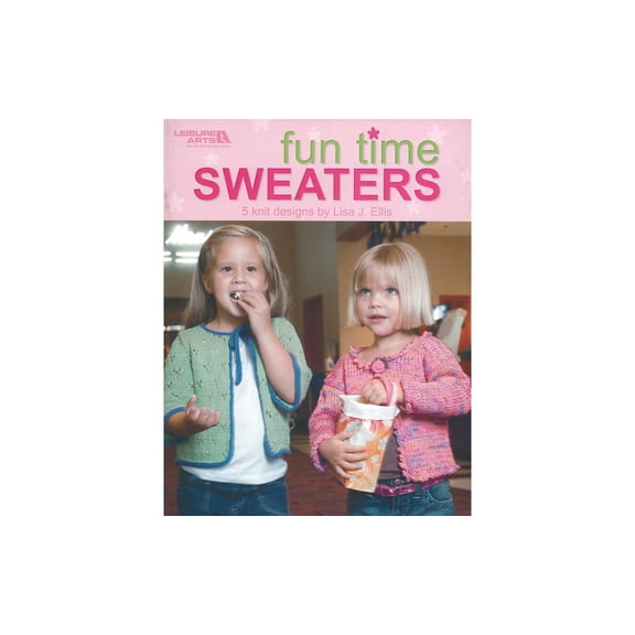 Leisure Arts Fun Time Sweaters Knit Knitting Book