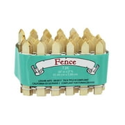 Leisure Arts Natural Wood Fairy Garden Fence 36x2 Inch Picket Fence