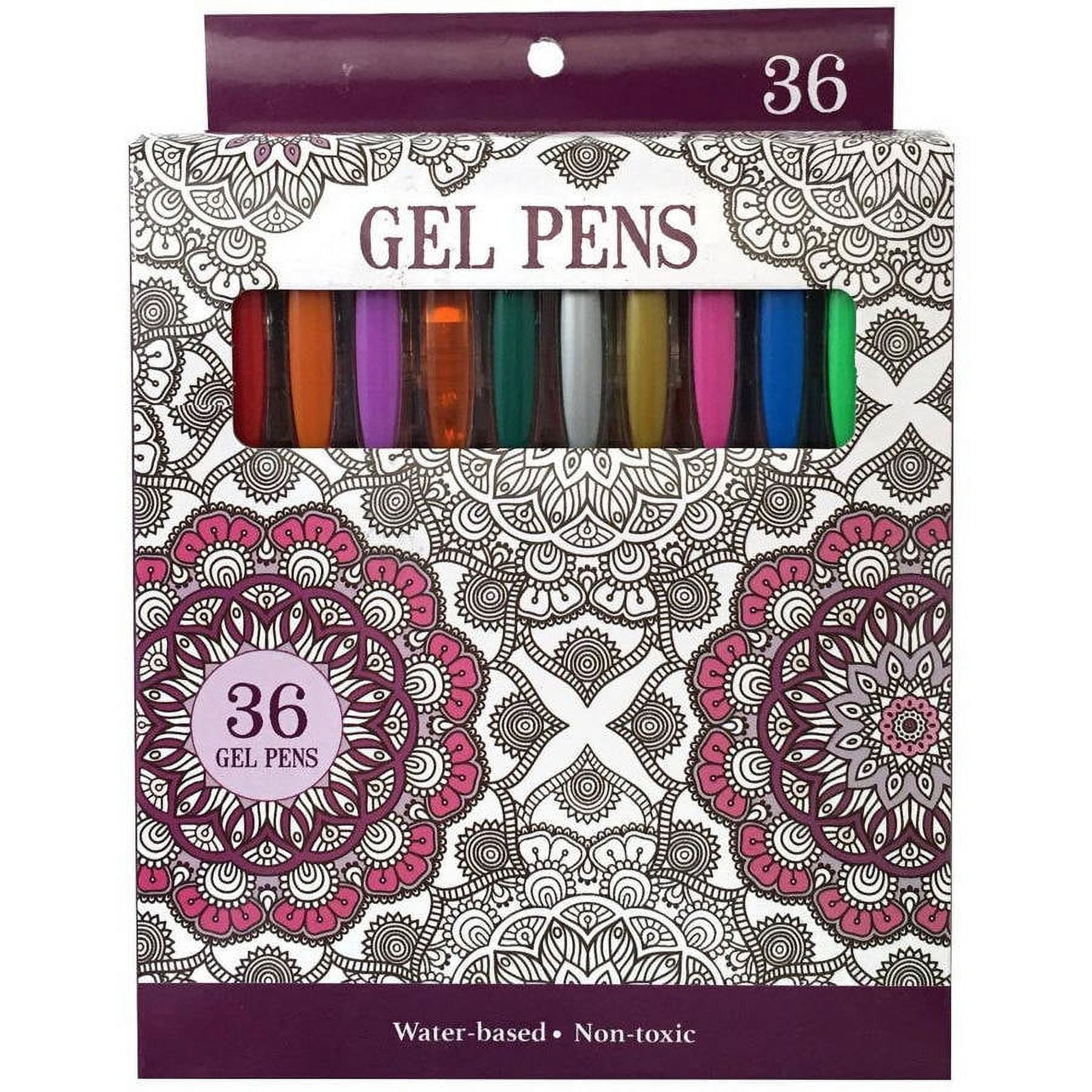 Leisure Arts Gel Pens, Pack of 36, Assorted Colors