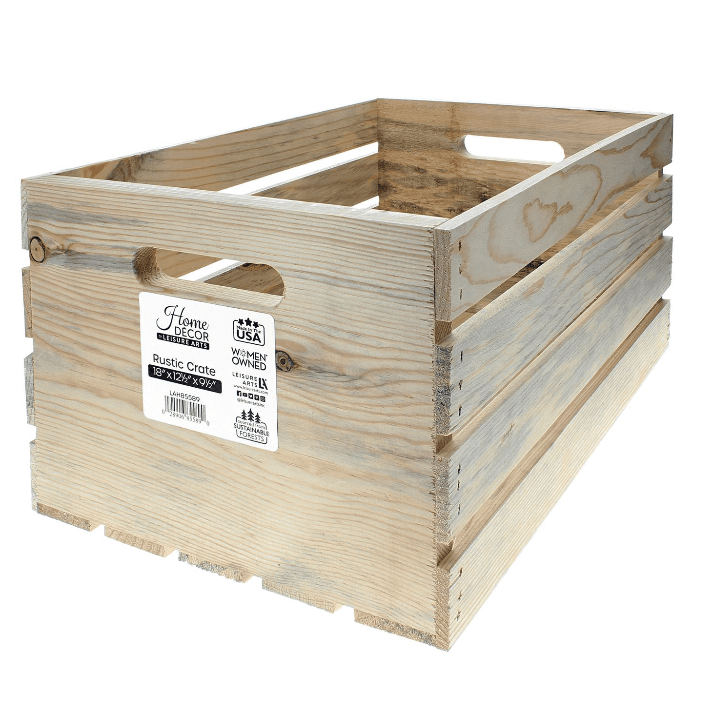 Leisure Arts Good Wood Wooden Crate Wood Crate Unfinished Wood Crates   Leisure Arts Good Wood Wooden Crate Wood Crate Unfinished Crates Display Storage Wooden Rustic 18 X 12 5 9 5 1e3ba3a0 6b20 4a29 818f 59fdb3bdec22.4e4c10e8b2663b2d39ddbfb26df92478 