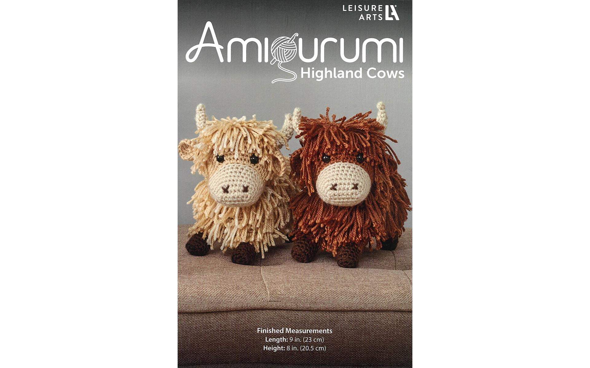 Leisure Arts Highland Cows Amigurumi Pattern Crochet Amigurumi