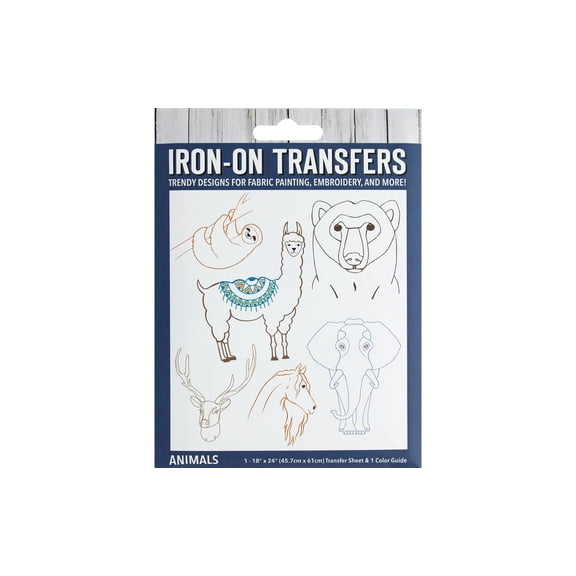 Leisure Arts Iron-On Transfer, Animals, Embroidery Patterns, Embroidery Patterns Iron On Transfers, Hand Patterns, Iron On Transfer Patterns