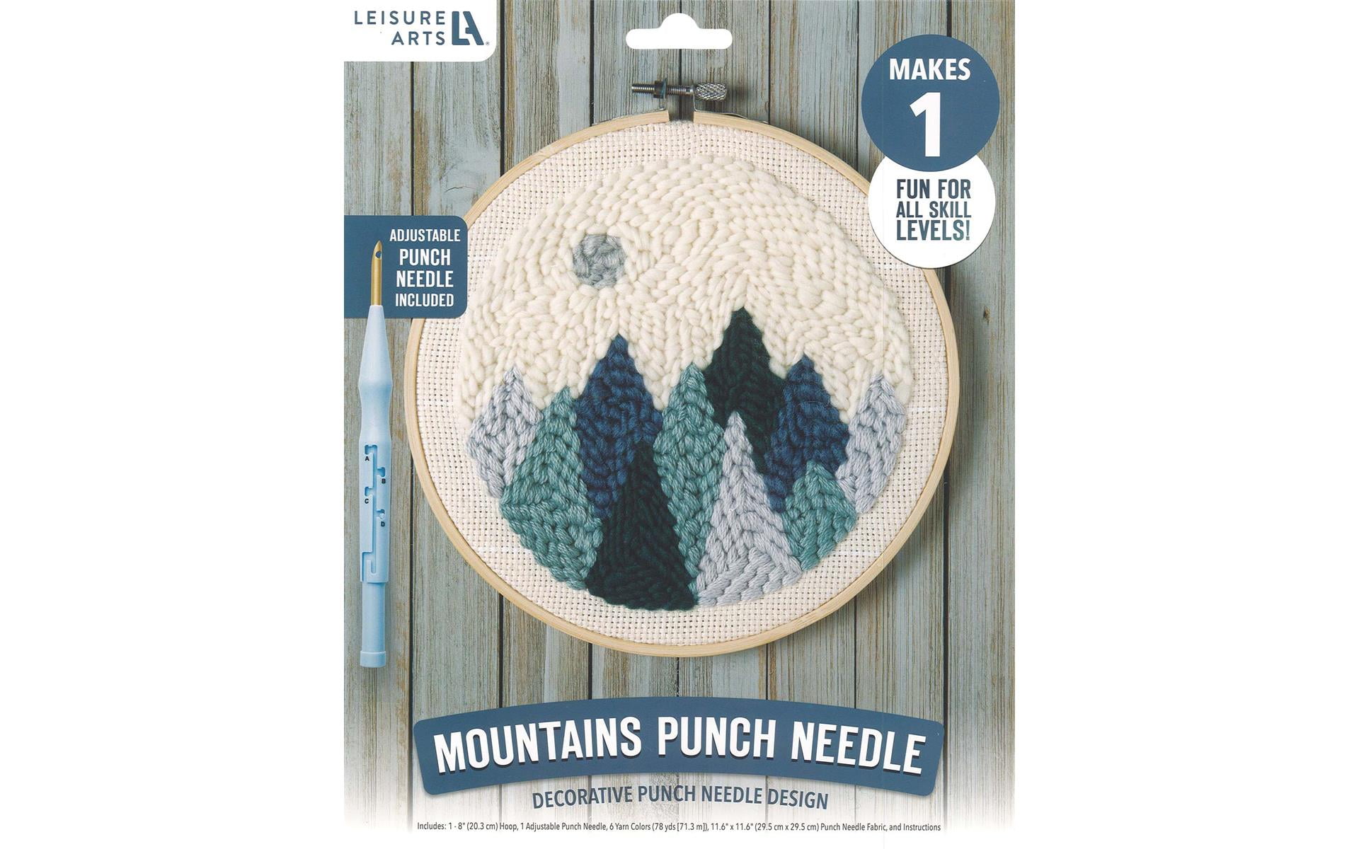Punch Needle Kit, Punch Needle for Beginners with Kids and Adults, Punch  Needle Supplies for Household Decoration Gifts with Printed Pattern 