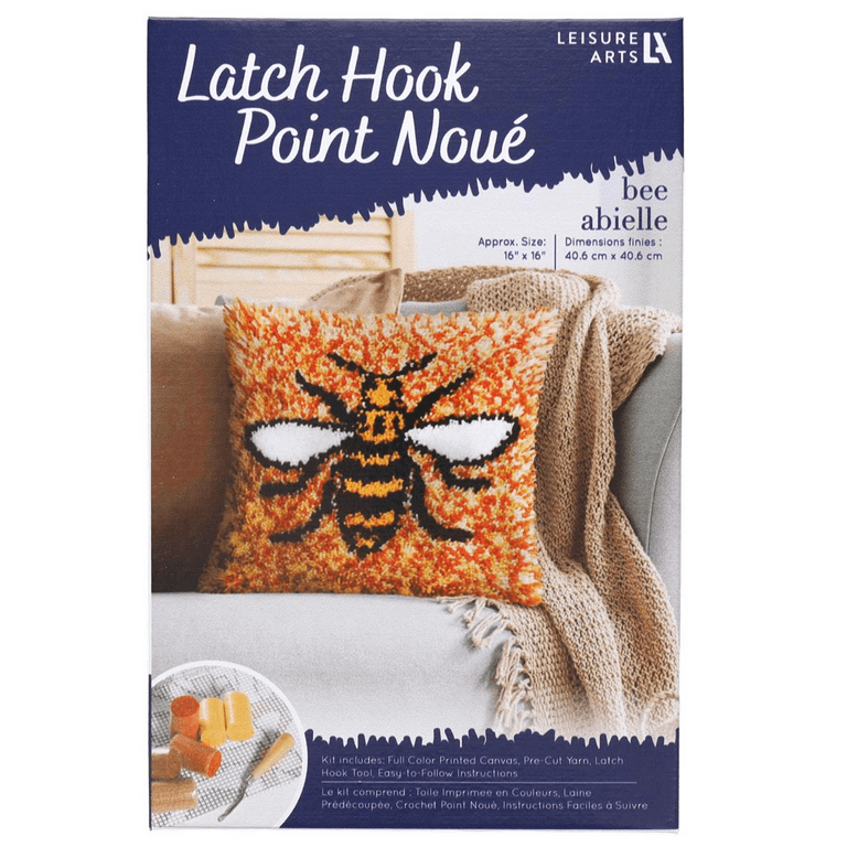 Leisure Arts Latch Hook Kit 16 in. Bee