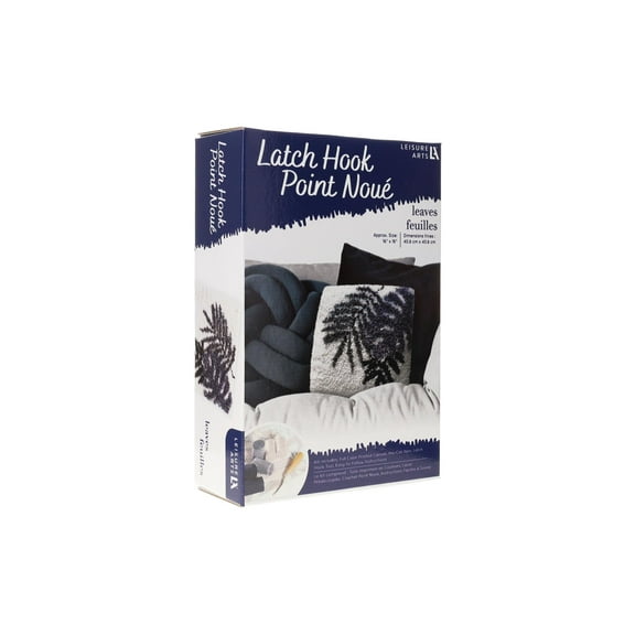 Leisure Arts Latch Hook Kit Leaves, 16", Latch Hook Kit, Rug Kits, Rug Making Kit, Kits For Adults, Kits For Adults Beginners