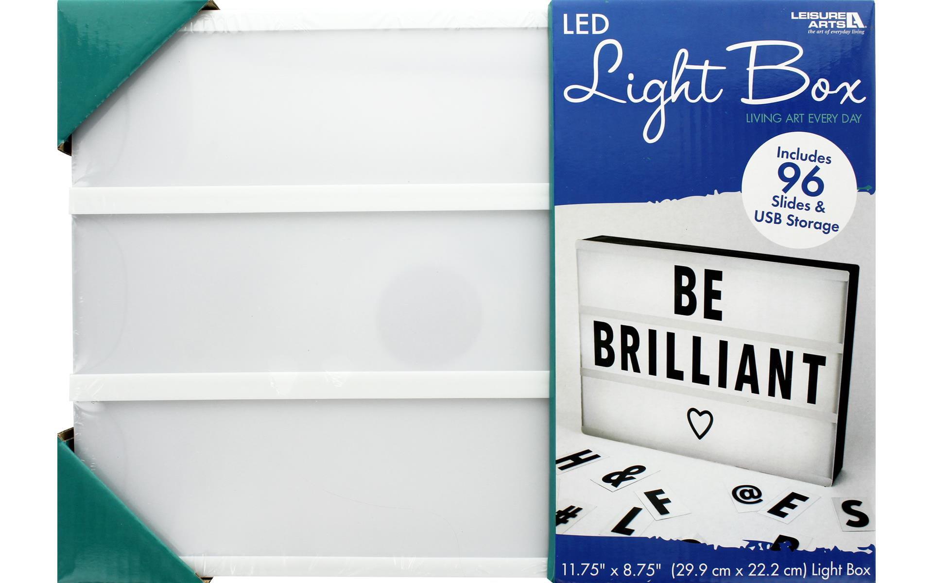 Leisure Arts Light Box Led 11.75"X8.75", Light Up Sign, Lightbox, Marquee Sign, Cinema Box Letters, Up Signs, Led Box, Board