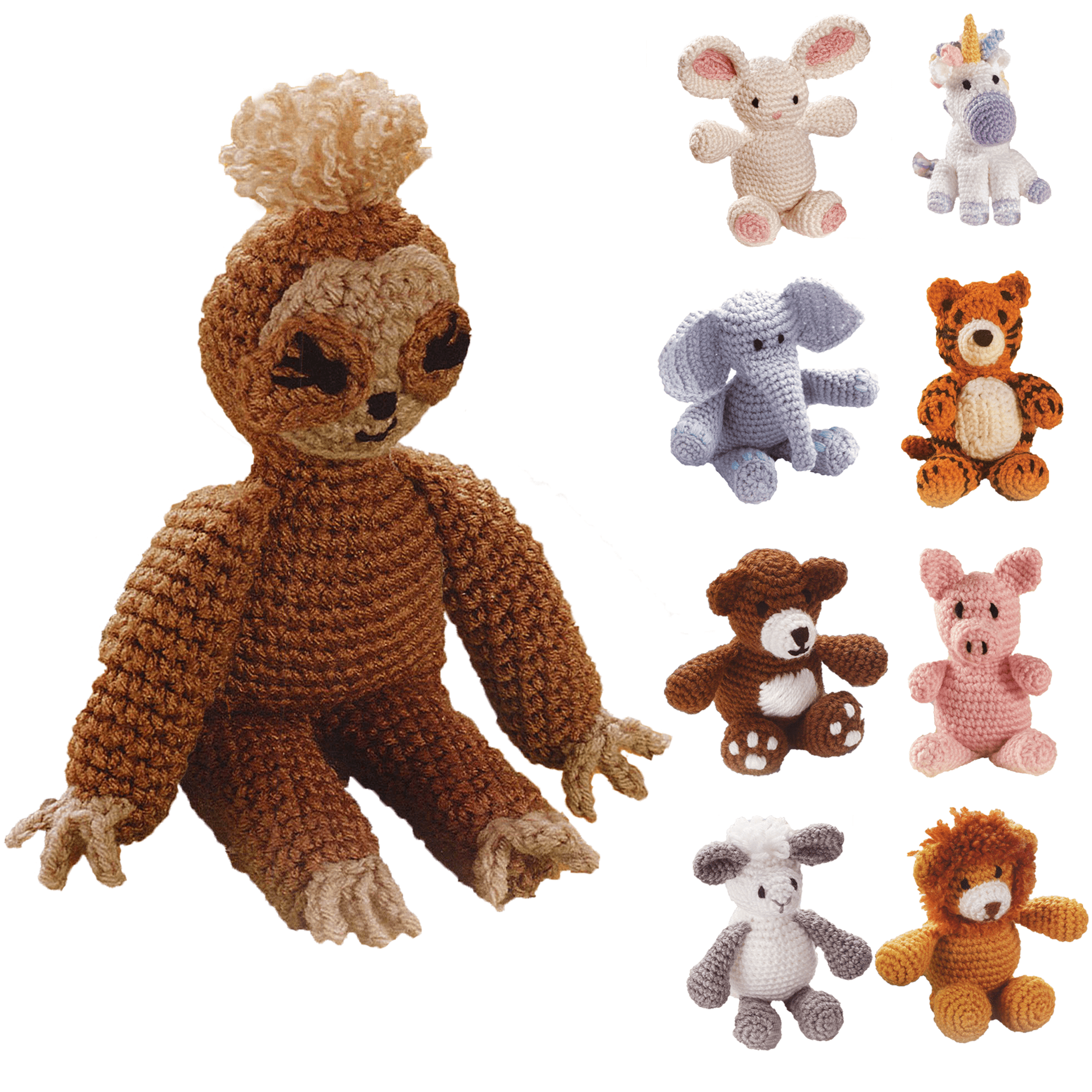 Crochet Stuffed Animal Bear DIY Kit, Craft Kit for Teens and Adults, All Materials Included, Detailed Instructions with 54 Pictures, Hypoallergenic