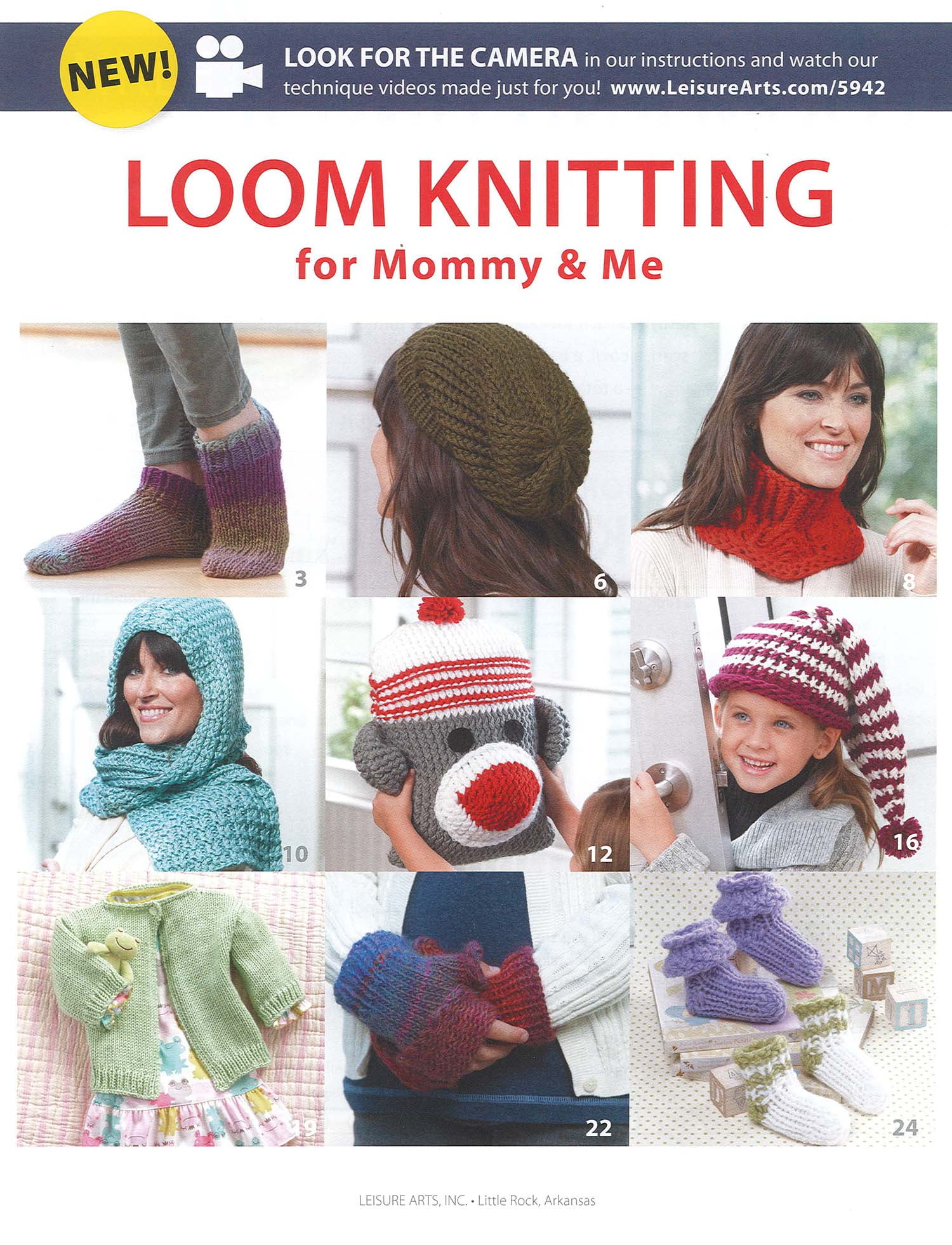 Leisure Arts Big Book Of Loom Knit Cowls Knitting Book 